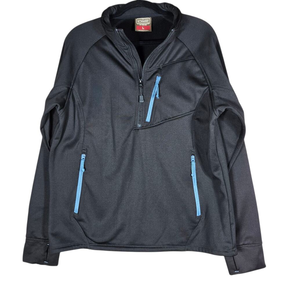 CE Schmidt Workwear Pullover Women Large Fit for Her 1/4 Zip Fleece Lined Active